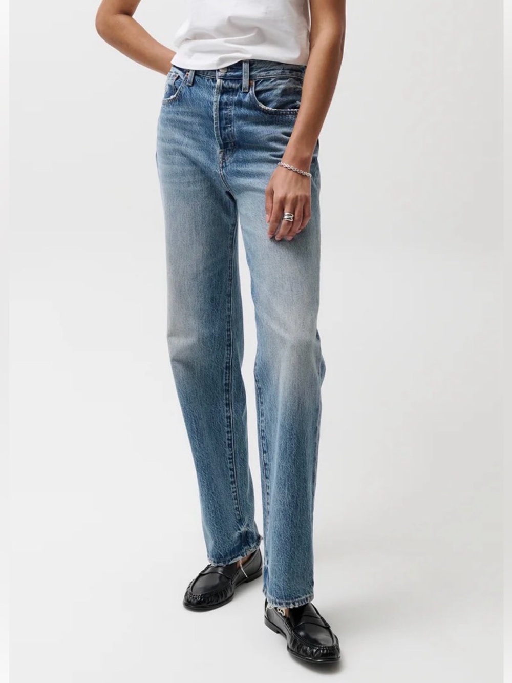 Pistola Cassie high-rise straight jean size 24